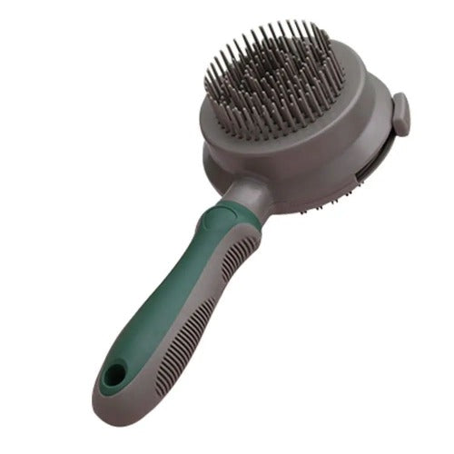 Self-cleaning hair brush