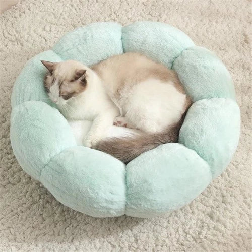Soft fluffy plush cat bed for sale