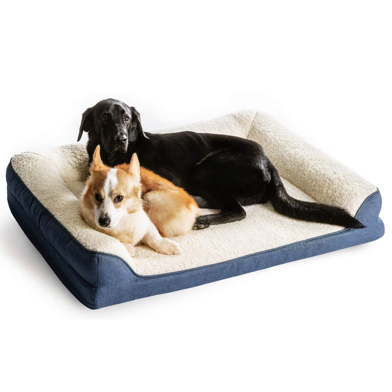 Orthopedic Dog Sofa Bed Bolster Couch for Large Dogs